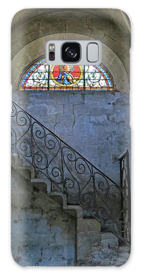 Uzes Galaxy Case featuring the photograph Stairs in Uzes Cathedral by Dave Mills