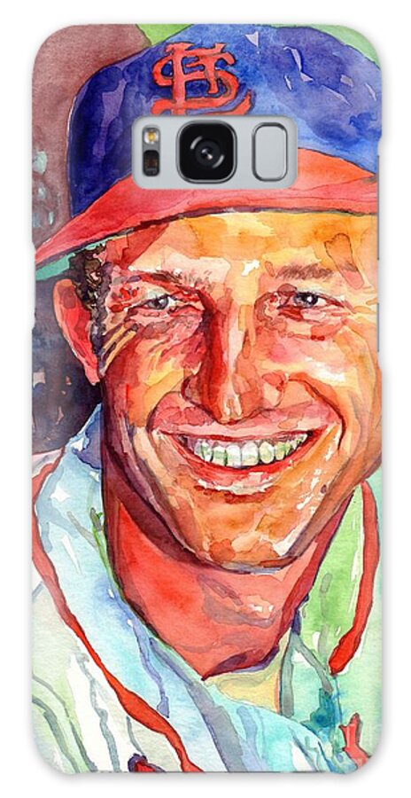 Stan Musial Galaxy Case featuring the painting Stan Musial by Suzann Sines