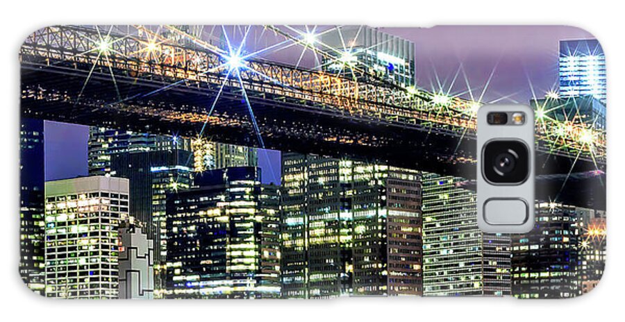 New York City Galaxy Case featuring the photograph Star Spangled Skyline Triptych_2 by Az Jackson