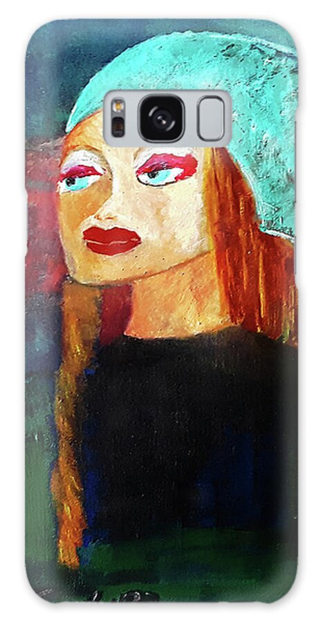 Girl Galaxy Case featuring the painting Starbucks Girl by Gabby Tary