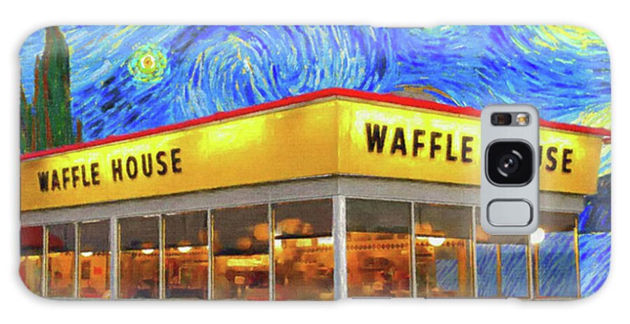 Vincent Van Gogh Galaxy Case featuring the photograph Starry Waffle House by Rob Hans