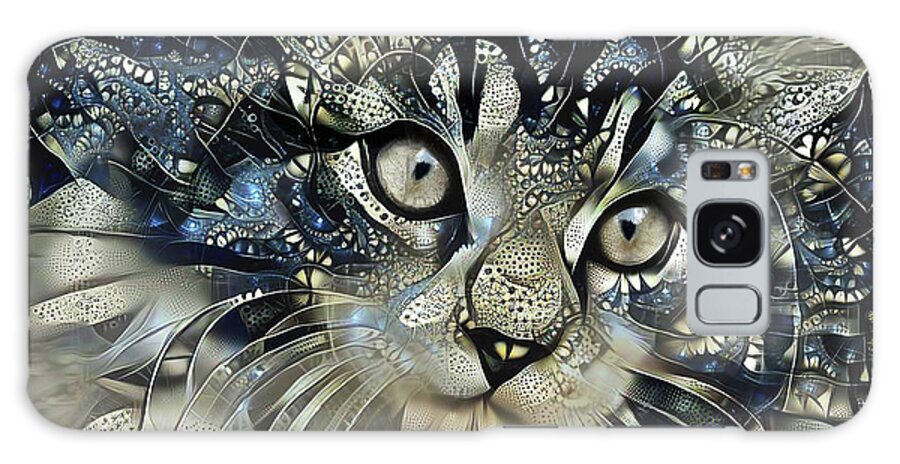 Cat Galaxy Case featuring the digital art Starstruck by Peggy Collins