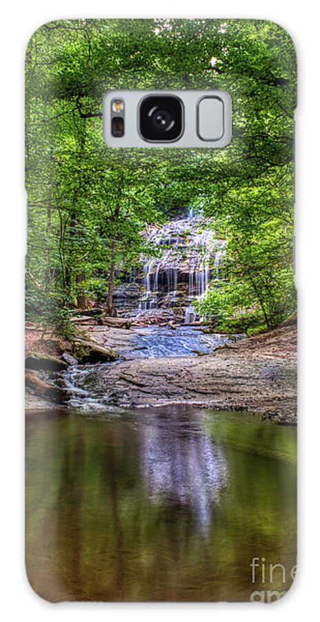 Waterfall Galaxy Case featuring the photograph Station Cove Waterfall by Amy Dundon