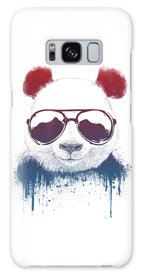 Panda Galaxy Case featuring the drawing Stay Cool II by Balazs Solti