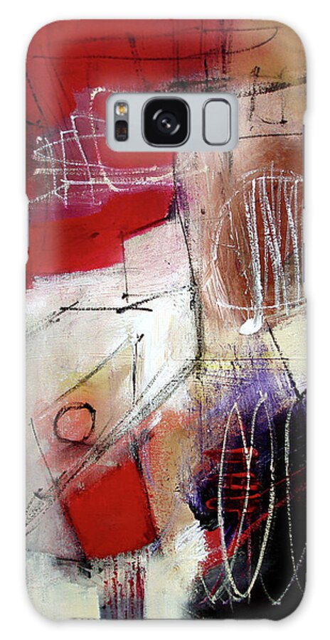 Abstract Galaxy Case featuring the painting Stay Tuned by Jim Stallings