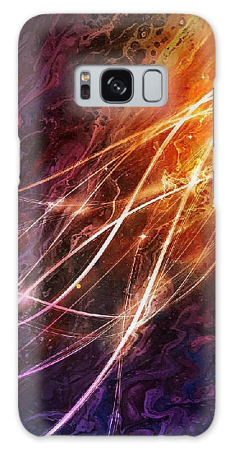 Fluid Galaxy Case featuring the painting Stellar Path by Art by Gabriele
