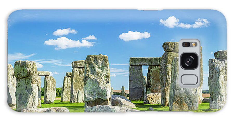 Stonehenge Galaxy Case featuring the photograph Stonehenge neolithic stone circle, England by Neale And Judith Clark