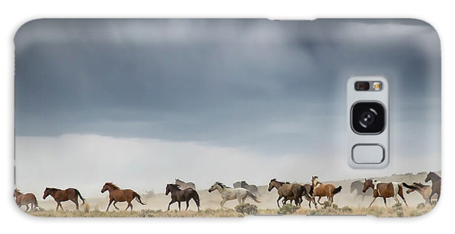 Horse Galaxy Case featuring the photograph Storm Chasers by Kent Keller