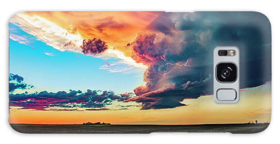 Sunset Galaxy Case featuring the photograph Stormy Sunset by Marcus Hustedde