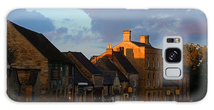 Stow-in-the-wold Galaxy Case featuring the photograph Stow Cream Railway Poster by Brian Watt