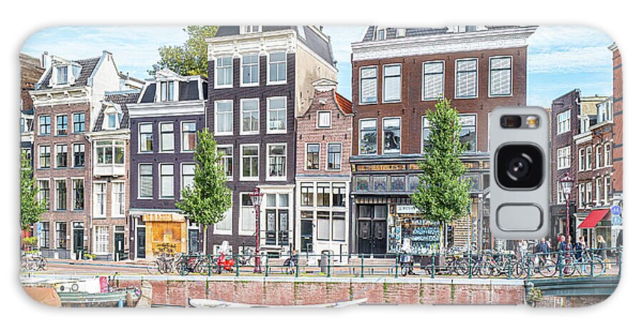 Amsterdam Galaxy Case featuring the photograph Streets of Amsterdam by Marla Brown