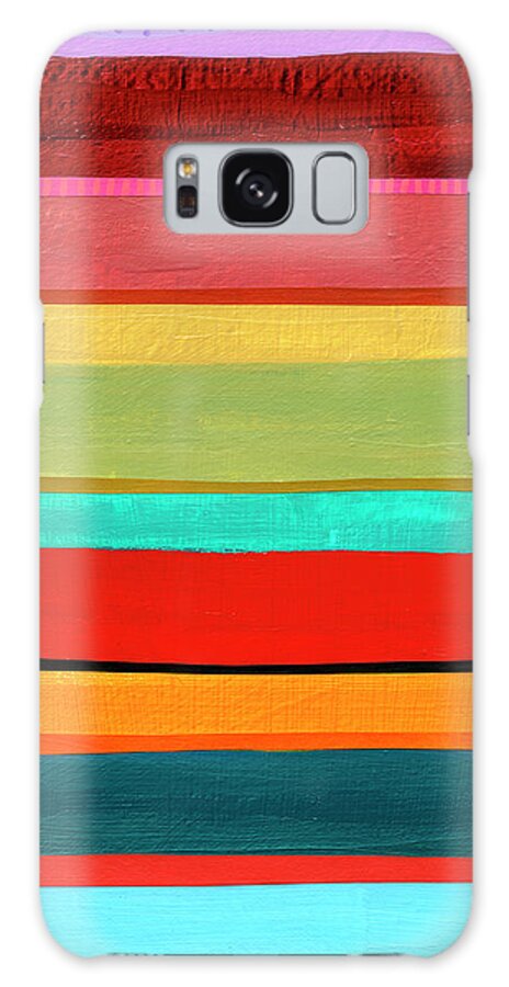 Abstract Art Galaxy Case featuring the painting Stripe Study #3 by Jane Davies