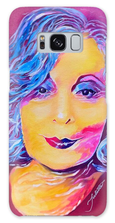 Sultry Galaxy Case featuring the painting Sultry by Juliette Becker