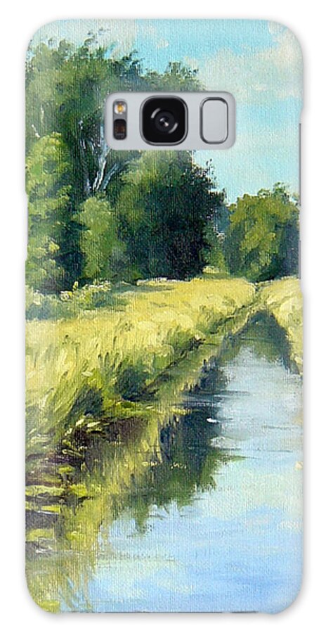 Landscape Galaxy Case featuring the painting Summer Creek by Rick Hansen