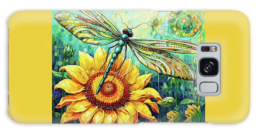 Dragonfly Galaxy Case featuring the painting Summer Dragonfly by Tina LeCour