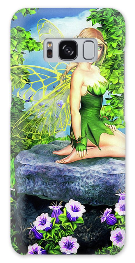 Fairy Galaxy Case featuring the digital art Summer Faerie by Alicia Hollinger