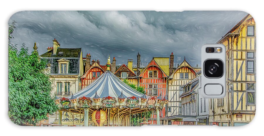 Troyes Galaxy Case featuring the photograph Summer in Troyes, France by Marcy Wielfaert