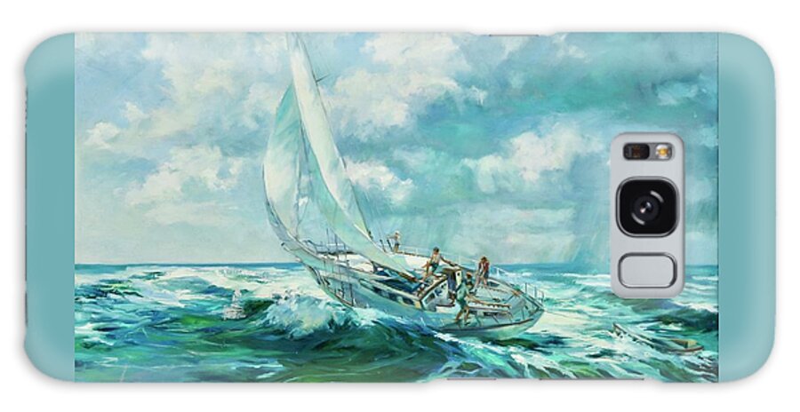 Sailboat Galaxy Case featuring the painting Summer Memories by Laurie Snow Hein