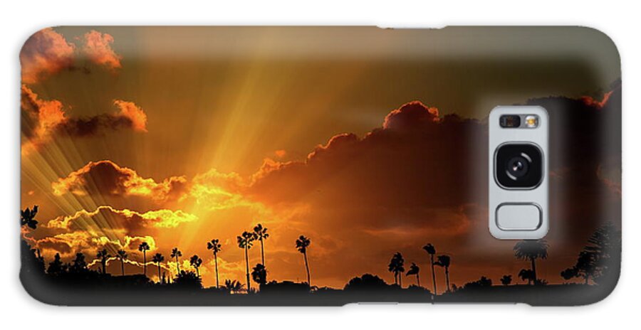 Sunset Galaxy Case featuring the photograph Sunrays as Sunsets by Russ Harris