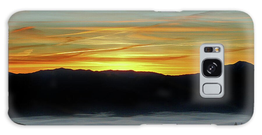 Skyscapes Galaxy Case featuring the photograph Sunrise and Clouds by Beverly Read
