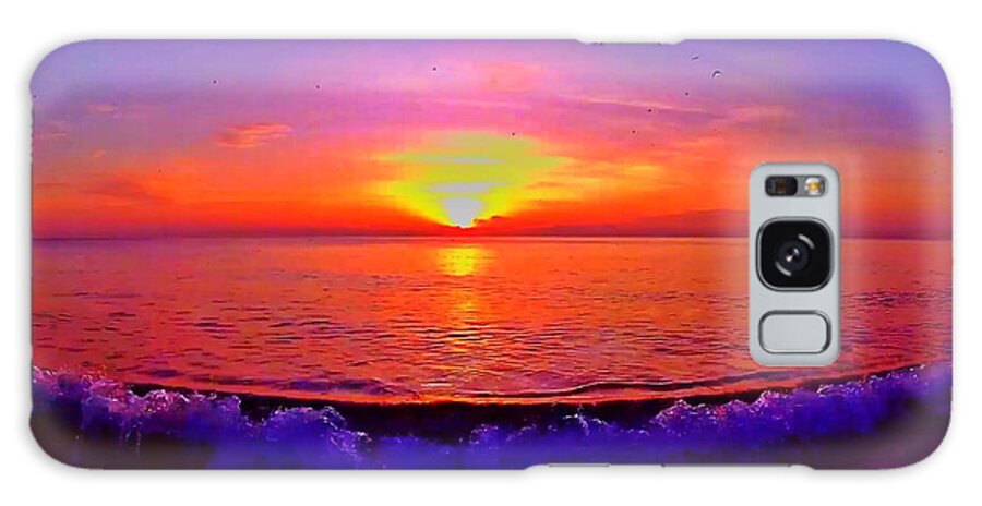 Sunrise Galaxy Case featuring the photograph Sunrise Beach 39 by Rip Read