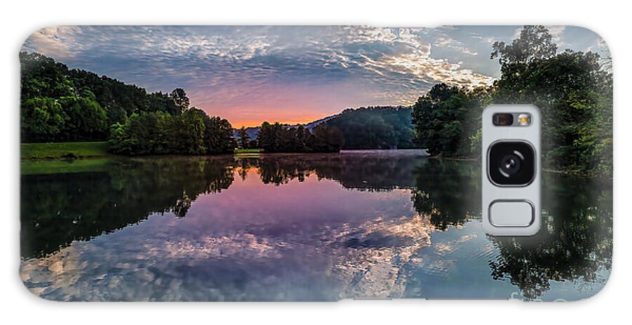 Patrick Henry Lake Galaxy Case featuring the photograph Sunrise over Patrick Henry Lake by Shelia Hunt
