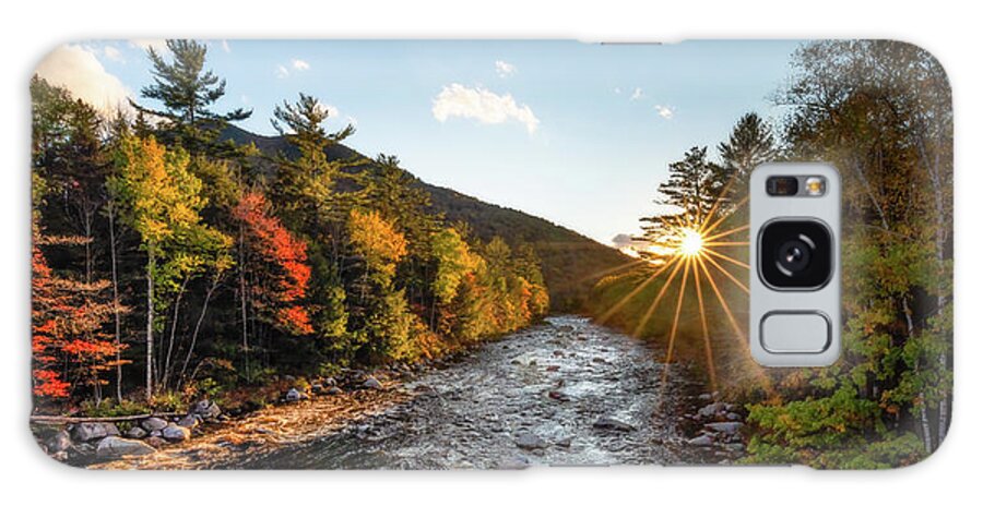 Sunrise Galaxy Case featuring the photograph Sunrise over the East Branch Pemigewasset River by William Dickman