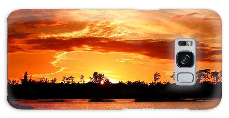 Sunset Galaxy Case featuring the photograph Sunset 4 by Mingming Jiang