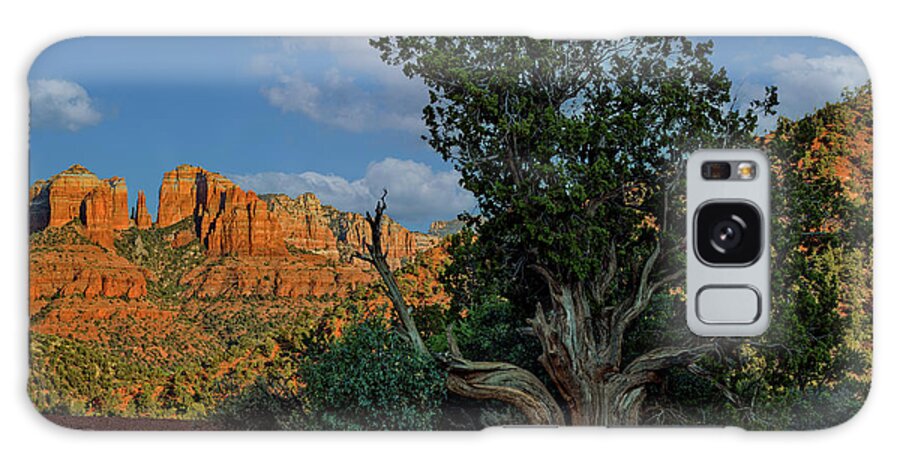 Sedona Galaxy Case featuring the photograph Sunset at Lover's Knoll by Al Judge