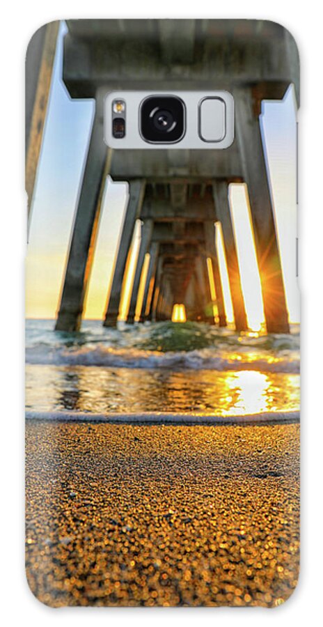 Mountain Galaxy Case featuring the photograph Sunset at the Pier by Go and Flow Photos