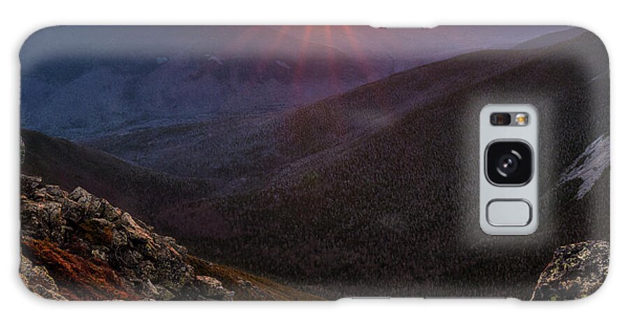 Mountain Galaxy Case featuring the photograph Sunset behind Mount Lafayette seen from Bondcliff in the Pemigewasset Wilderness by William Dickman