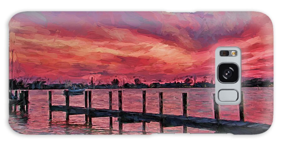 Cortez Fishing Village Galaxy Case featuring the photograph Sunset Impressionism by HH Photography of Florida