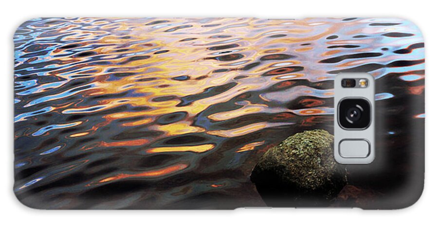 Sunset In Ripples At Sprague Lake Galaxy Case featuring the photograph Sunset in Ripples by Natalie Dowty