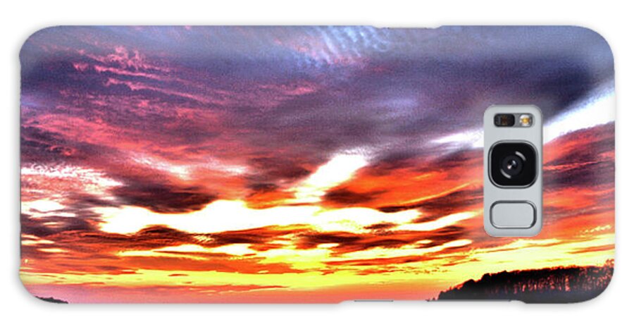 Sunset Galaxy Case featuring the photograph Sunset Monk Park by Bruce Gannon