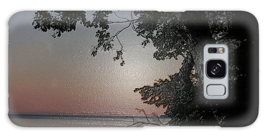Sunset Galaxy Case featuring the photograph Sunset on Lake Winnipeg by Mary Mikawoz