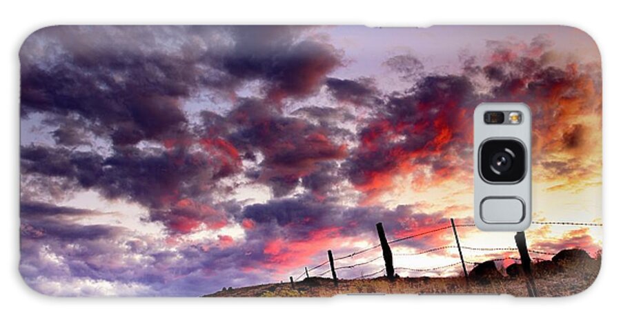 Sunset Galaxy Case featuring the photograph Sunset on the Ranch by Ryan Workman Photography