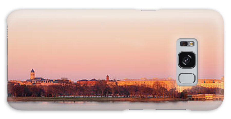 Washington Galaxy Case featuring the photograph Sunset on the Washington DC Skyline and Waterfront 4x1 by William Dickman