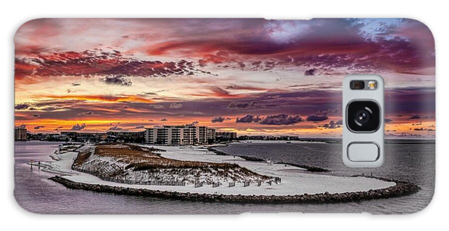 Destin Galaxy Case featuring the photograph Sunset over Destin Florida by Mountain Dreams