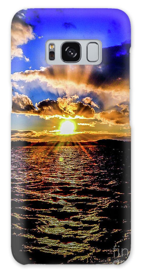 Lake Galaxy Case featuring the photograph Sunset Over Winnipesaukee by Kevin Fortier