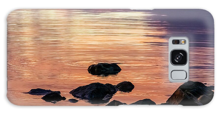 Lake Galaxy Case featuring the photograph Sunset Shore Lake Almanor 2 by Jan Davies
