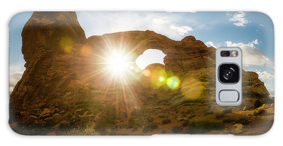 Sunset Galaxy S8 Case featuring the photograph Sunset Through Turret Arch by Owen Weber