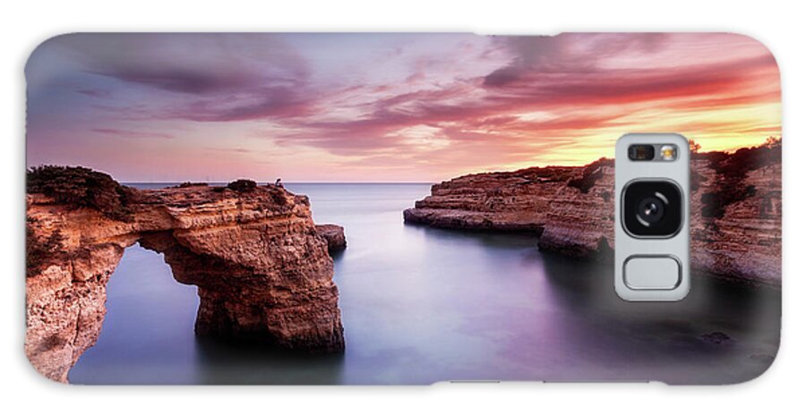 Sunset Galaxy Case featuring the photograph Sunset whispers by Jorge Maia