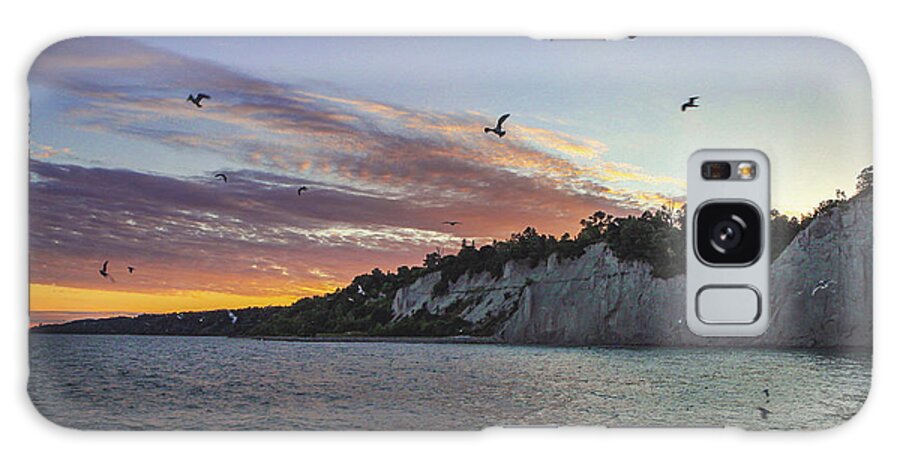  Galaxy Case featuring the photograph Sunsets at Scarborough Bluffs by Haley Rice