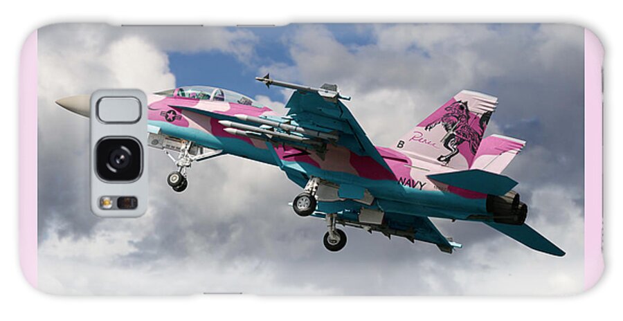 Boeing Galaxy Case featuring the digital art Super Hornet for the Ladies by Custom Aviation Art