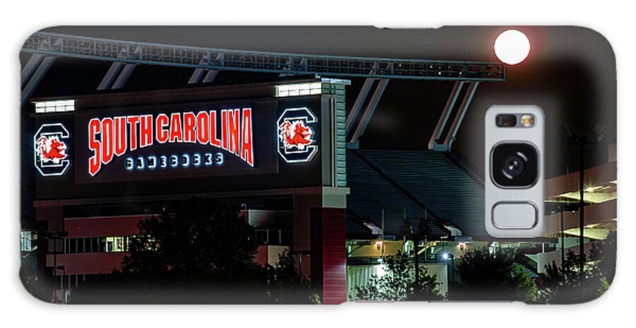 2020 Galaxy Case featuring the photograph Super Moon at Williams-Brice by Charles Hite