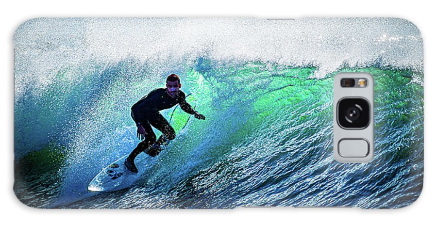 Surf Galaxy Case featuring the photograph Surfing Inside the Wave by Luis Vasconcelos