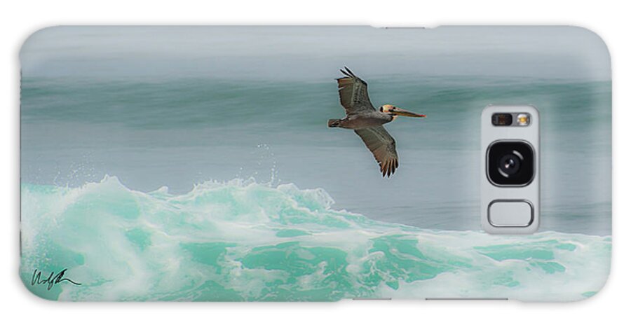 Pelicans Galaxy Case featuring the photograph Surfing Pelican by Windy Osborn
