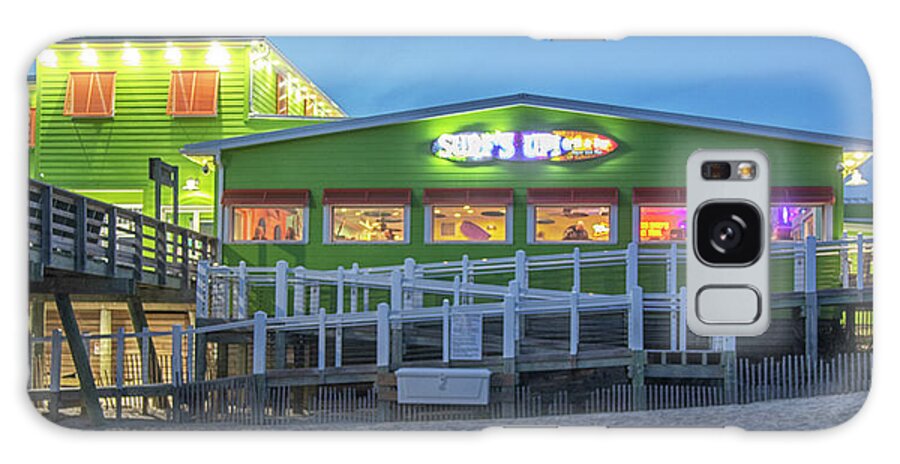 Surfs Up Galaxy Case featuring the photograph Surfs Up Grill and Bar - Emerald Isle North Carolina by Bob Decker