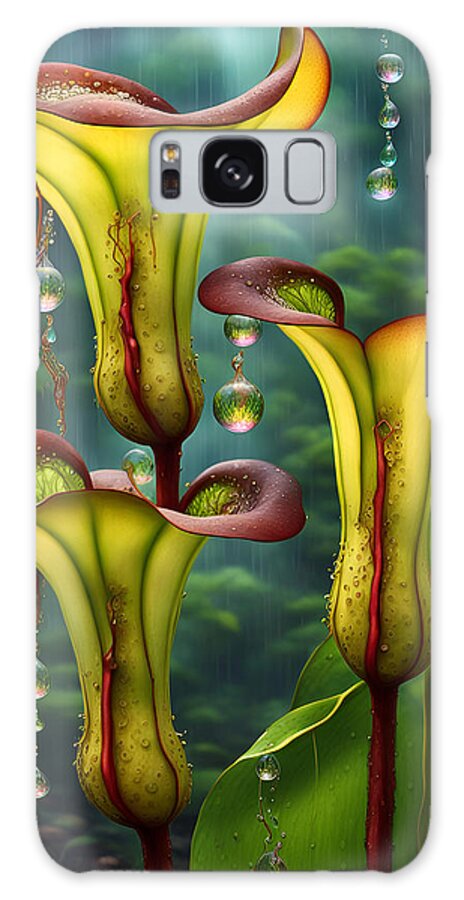 Pitcher Plants Galaxy Case featuring the photograph Surreal Pitcher Plants by Cate Franklyn