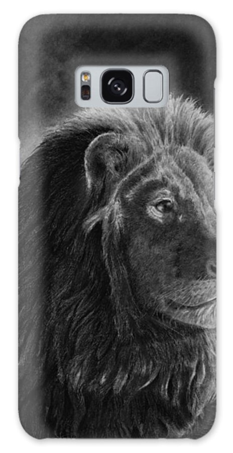 Lion Galaxy Case featuring the drawing Survey by Greg Fox